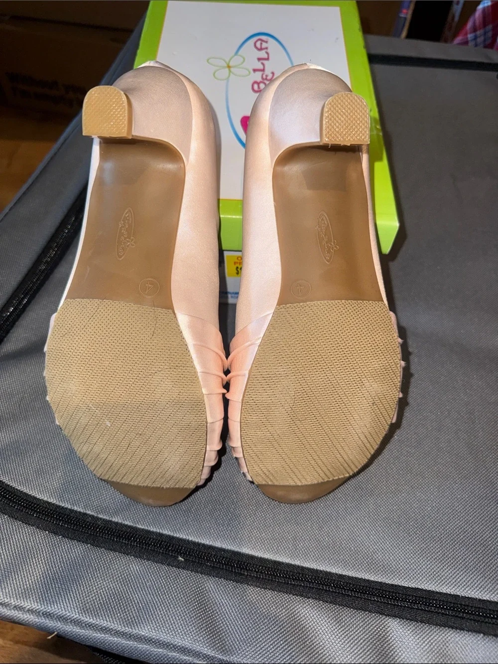 Pink Knot-Detail Girls' Dress Flats